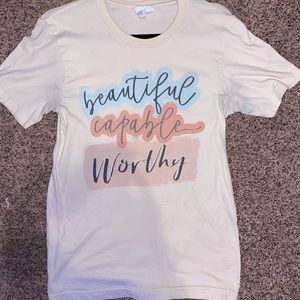 “Beautiful Capable Worthy” Graphic Tee
